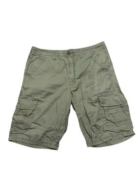 green cargo shorts